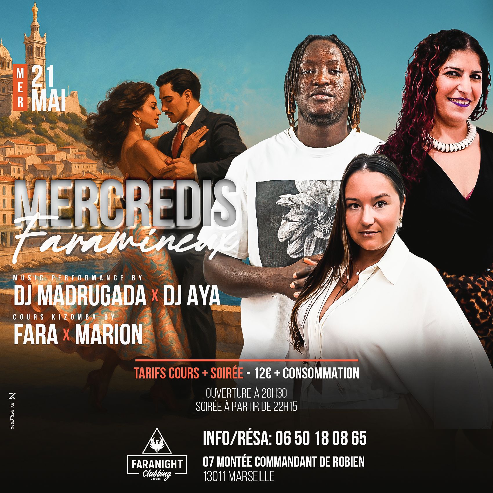 Mercredi Faramineux 21 Mai 2025 : Fara & Marion Dj Madrugada & Dj Aya