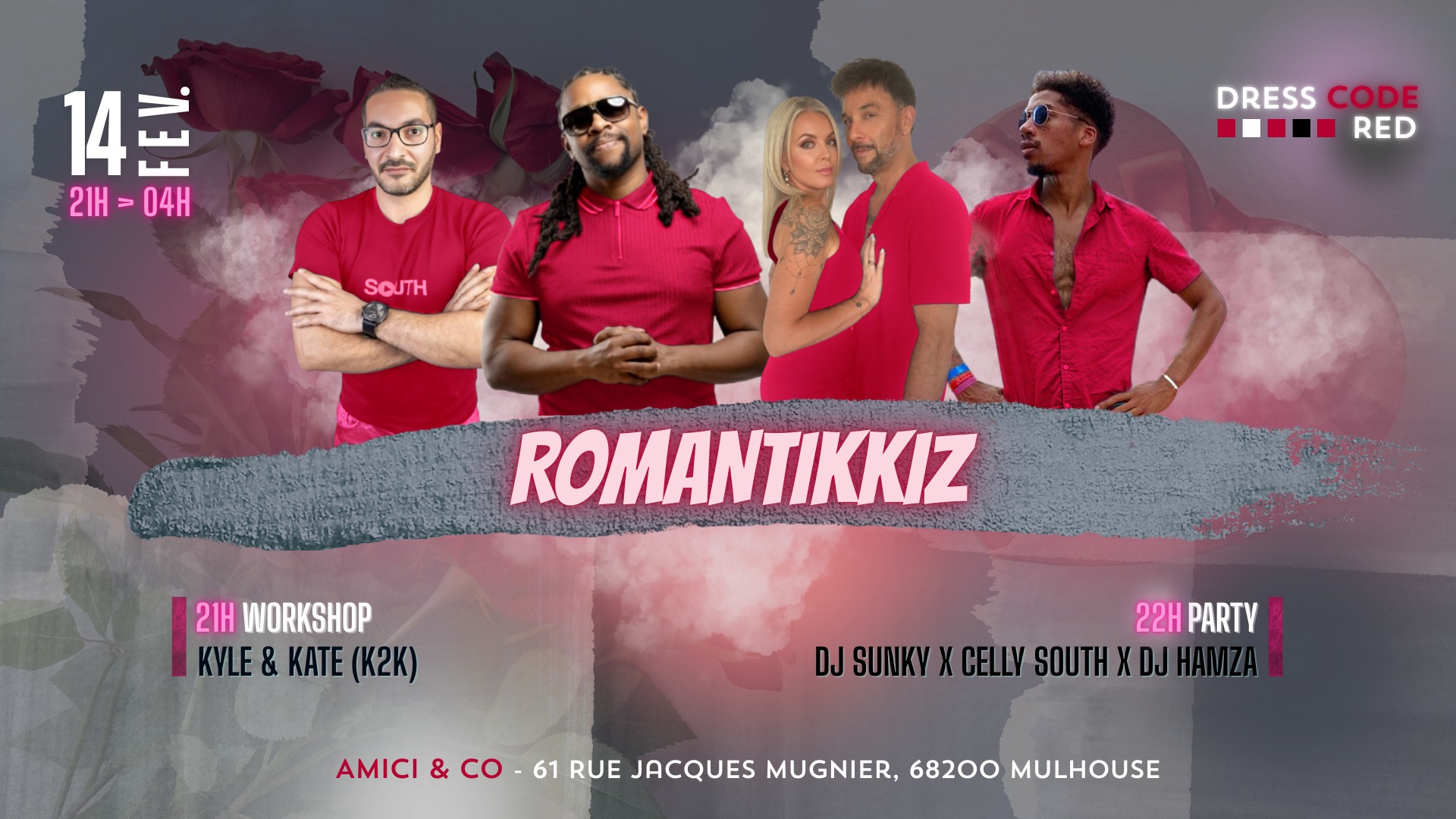 ROMANTIKKIZ <3 - Workshop (Kyle & Kate) - Party (DJ Sunky + Celly South + Dj Hamza)