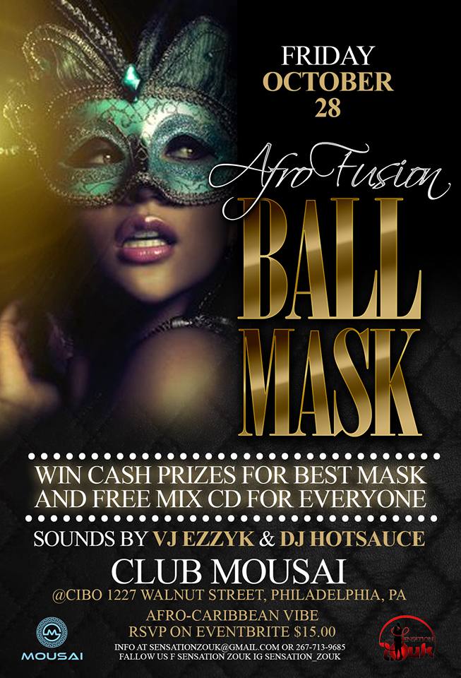 AfroFusion Ball Mask & Costume Party Hurrican Relief Fund!
