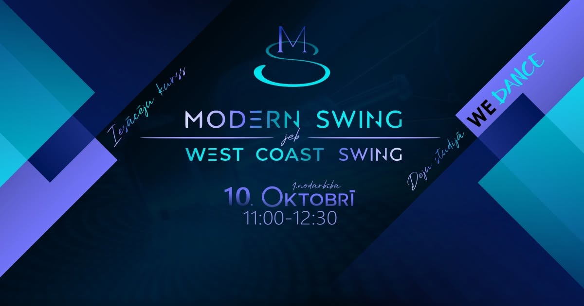 Modern Swing jeb WCS iesācēju kurss sestdienās