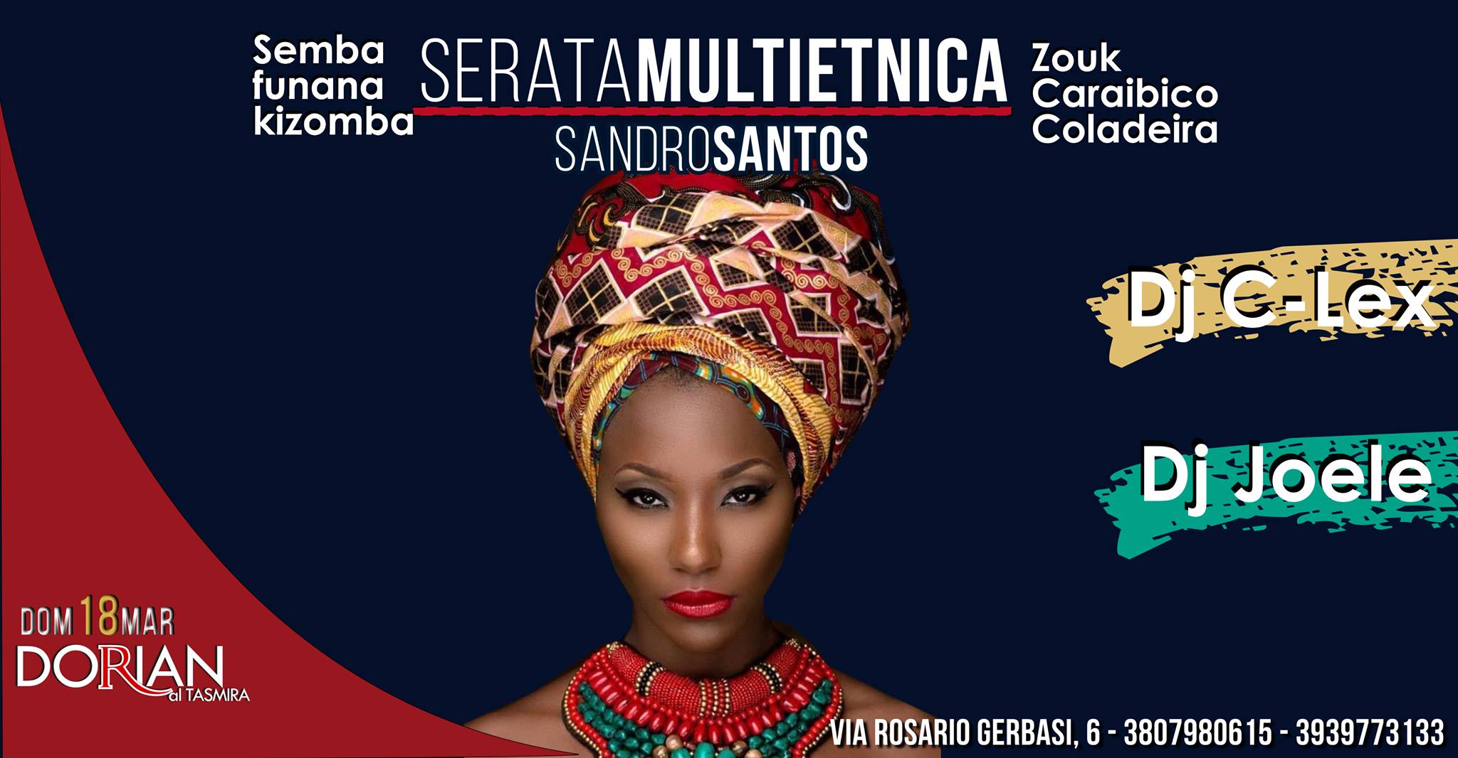 Serata MultiEtnica - Kizomba Caraibico Semba con Sandro Santos