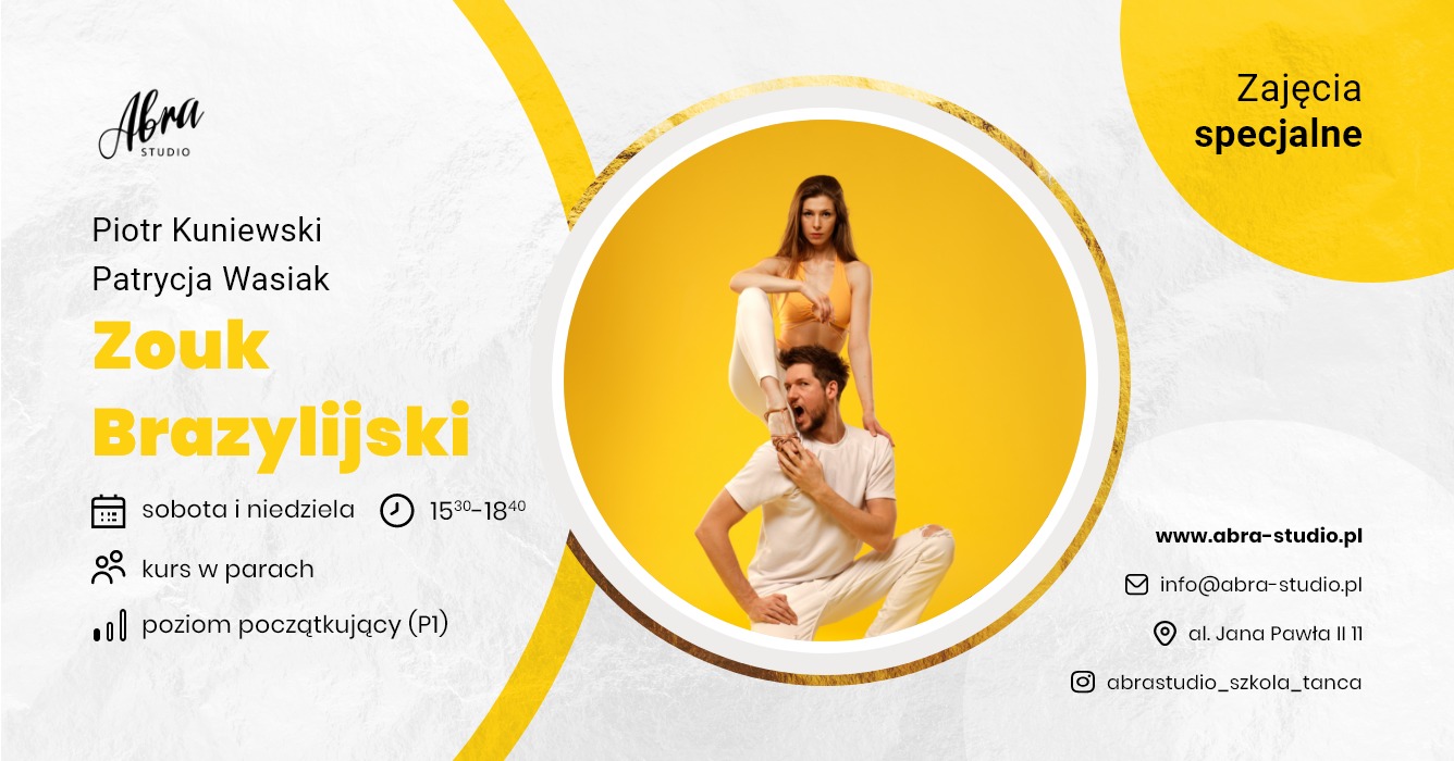 Zouk Brazylijski dla początkujących (P1) w jeden weekend! 21-22.01
