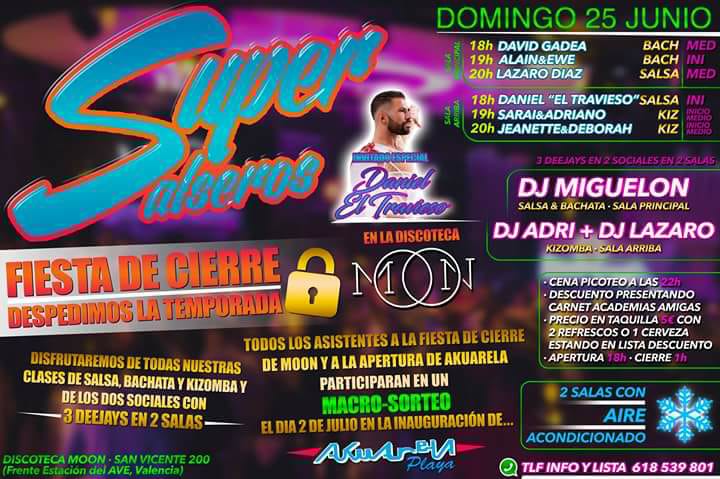 Fiesta SuperSalseros Fin De Temporada En MOON