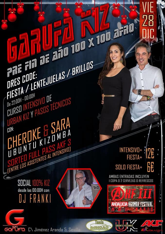 SUPER FIESTA KIZZ 100% Pre-Fin de Aรฑo! Kizomba en estado puro!