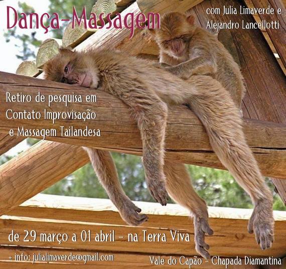 Retiro Criativo em Dança-Massagem - Uma vivência de corpo em mov
