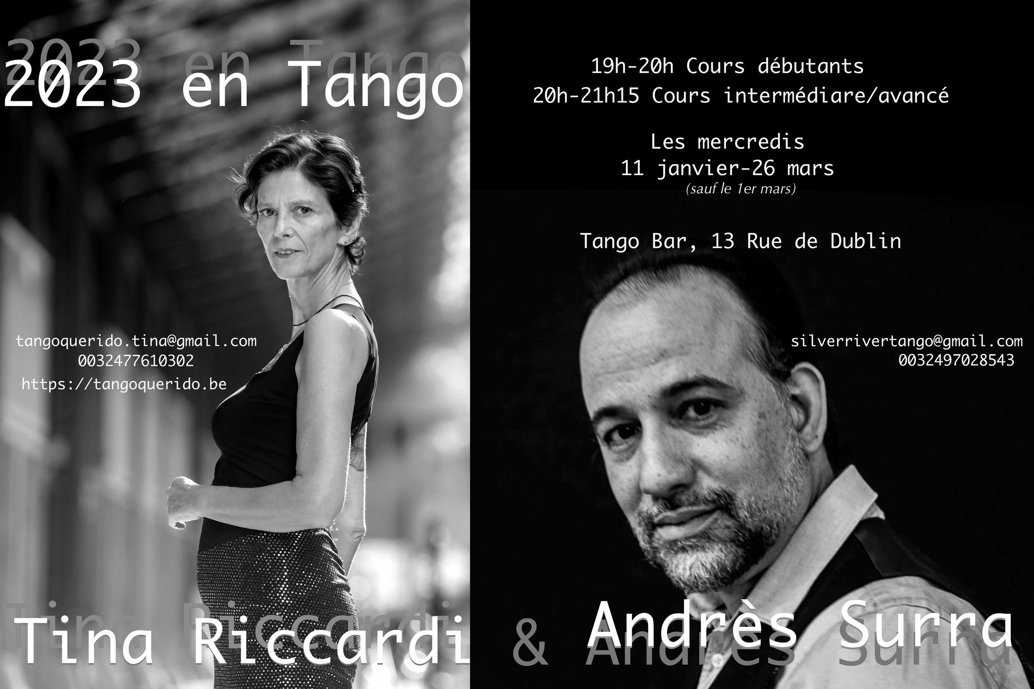 reprise des cours de tango 11 01 2023