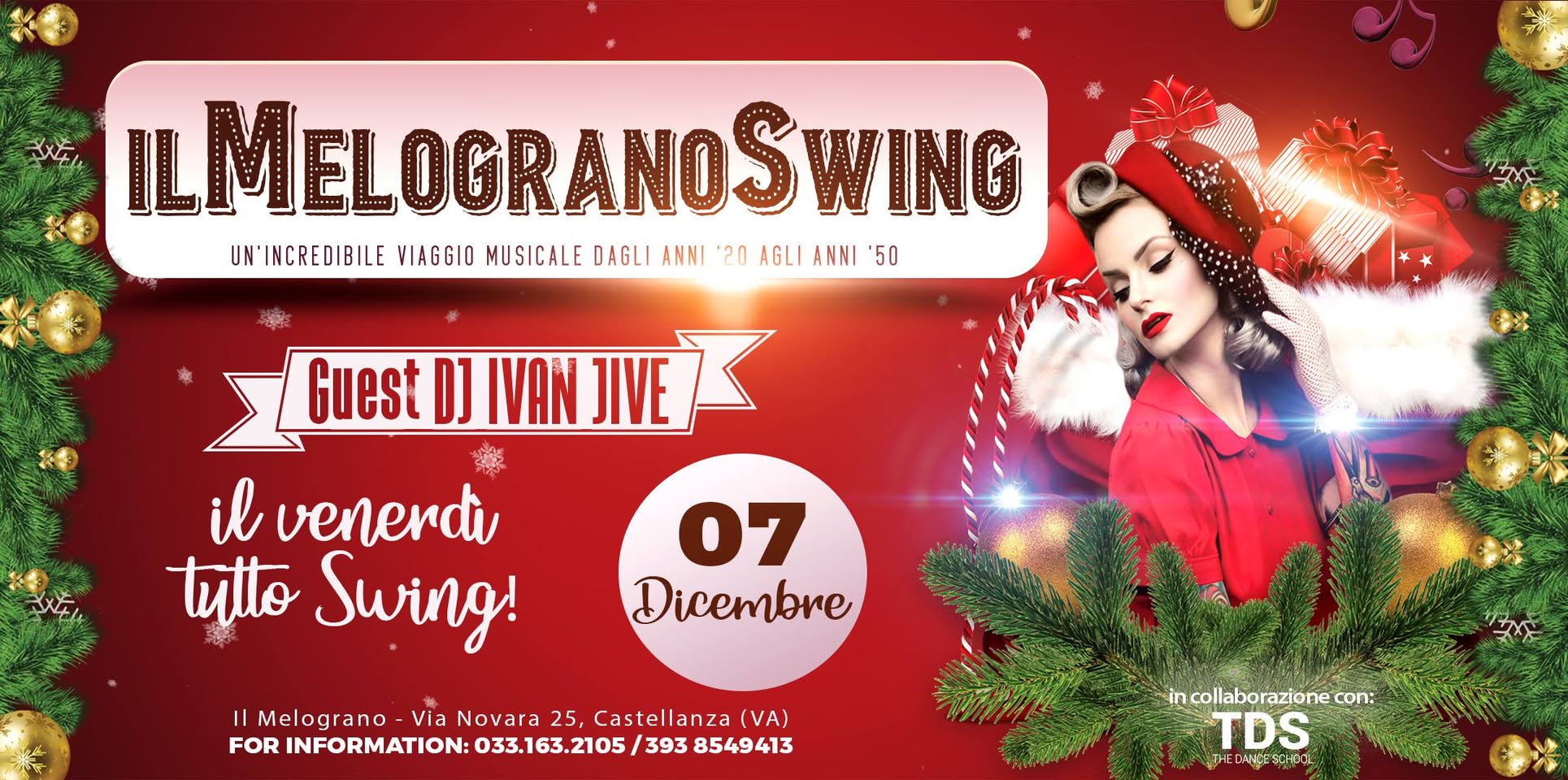 ♬♪ Melograno Winter SWING NIGHT ♬♪ il venerdì tutto Swing!