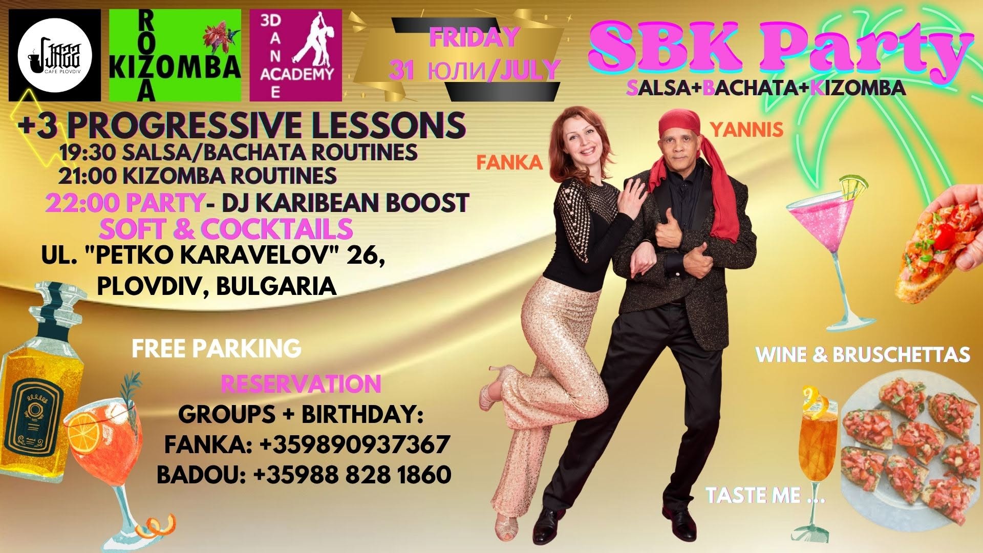 SBK party + 3 progressive lessons at Jazz Cafe