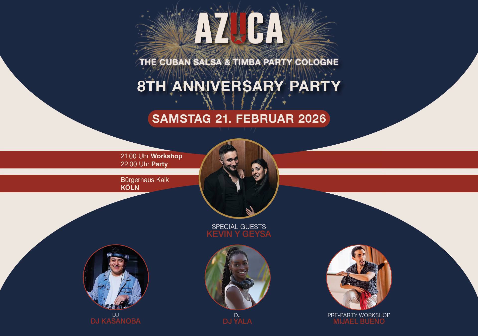 AZUCA - 8th Anniversary The Cuban Salsa & Timba Party Cologne