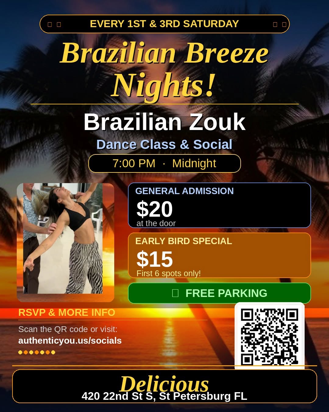 Brazilian Breeze Nights! Zouk Dance Event