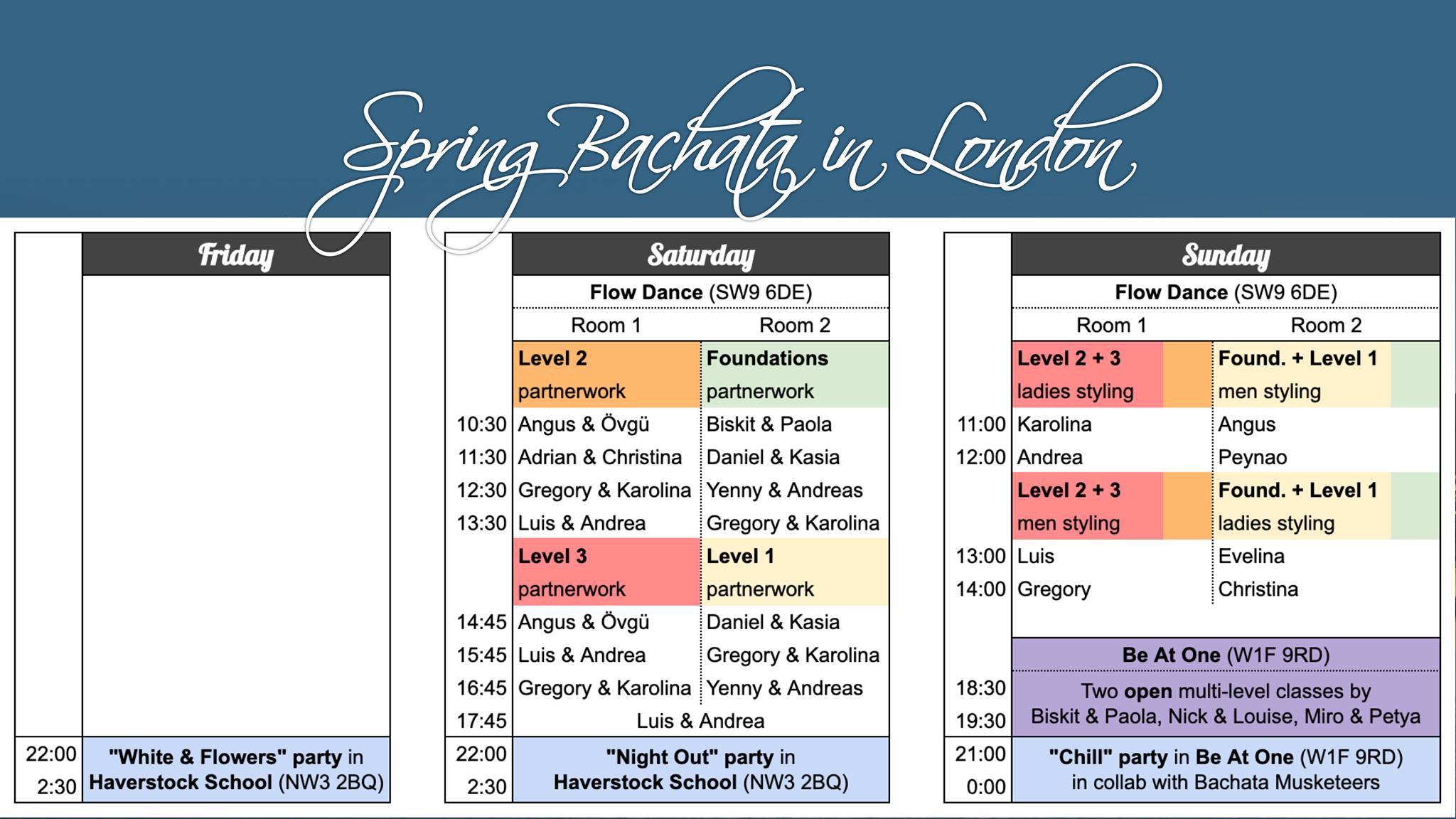 Spring Bachata in London - 26-28 April 2019