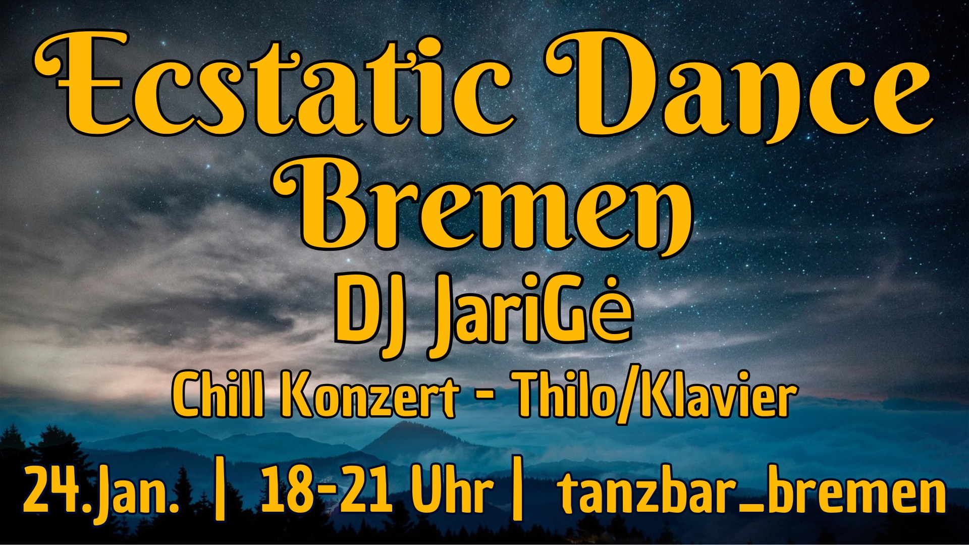 Ecstatic Dance Bremen - DJ JariGė - Warm up Mela - Chill Konzert Thilo Klavier