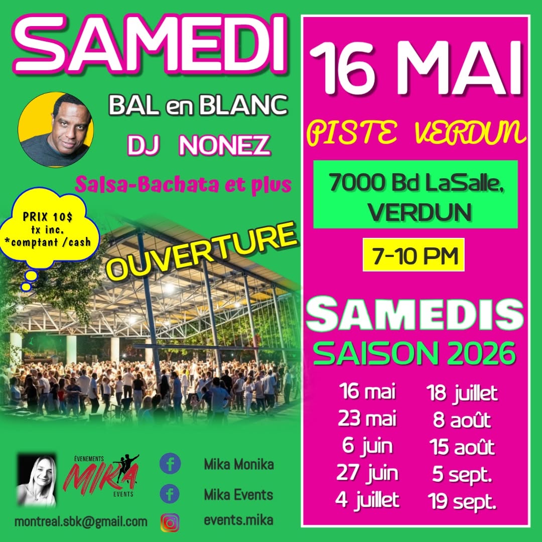 SAMEDI 16 MAI ❤️ Piste Verdun, OUVERTURE saison 2026