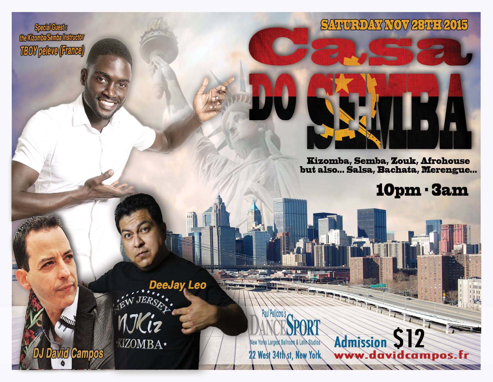 Casa do Semba - Saturday NOV 28TH @ Dancesport, NY