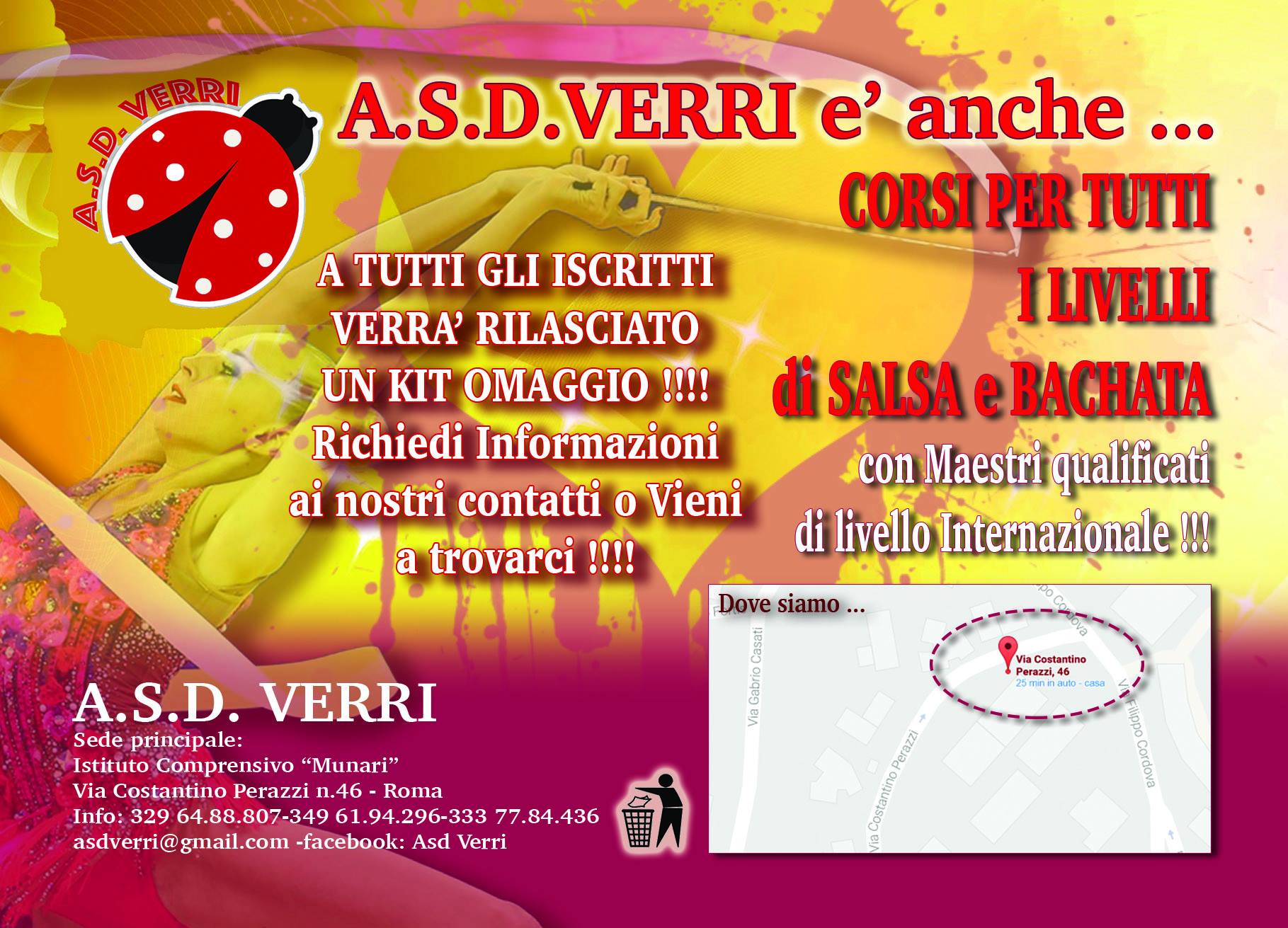 Corsi di Salsa e Bachata con i Maestri Alessandro Sala e Marina