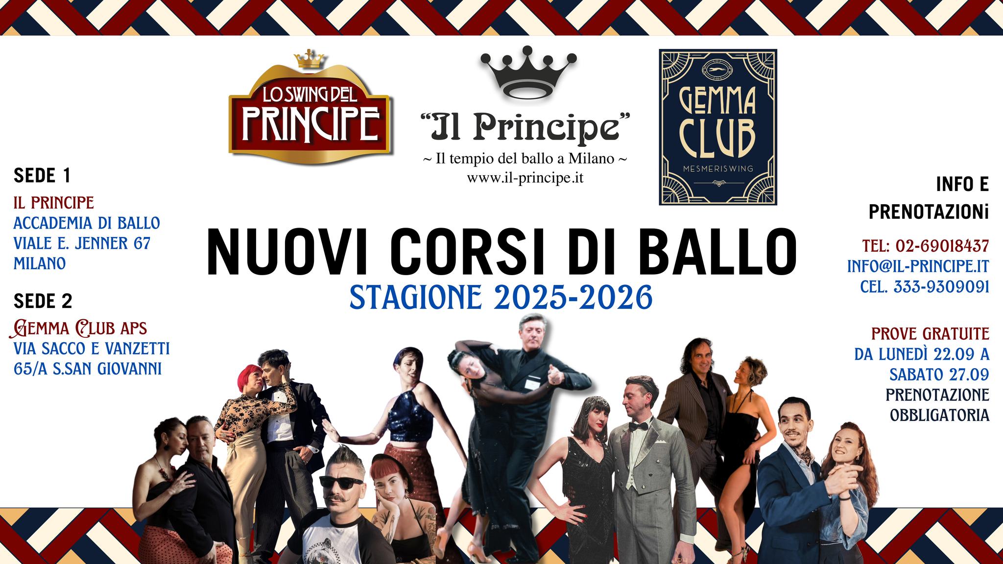 Il Principe - Accademia di ballo - Presentazione corsi e Staff 2025 26- Giovedì 18.09 ore 20.30