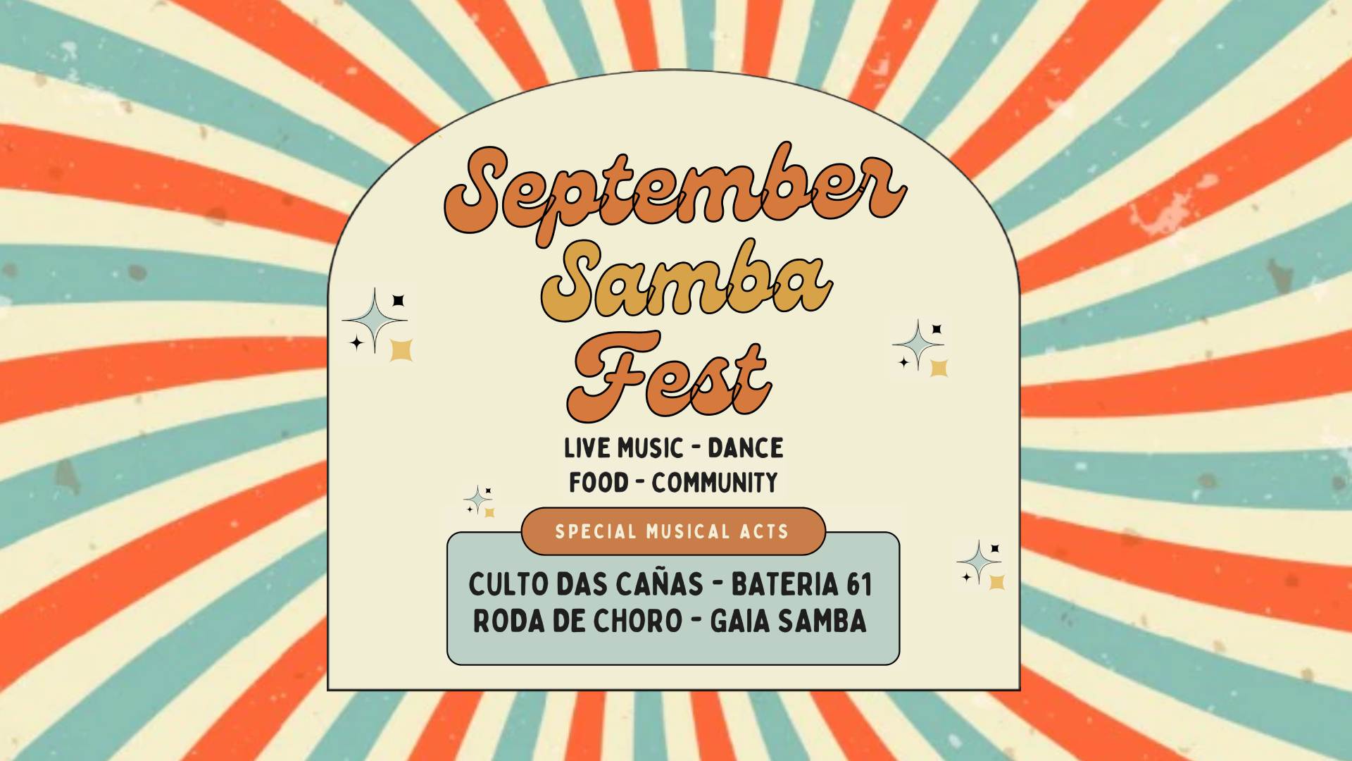 September Samba Fest @ Pratten Park Bowling Club