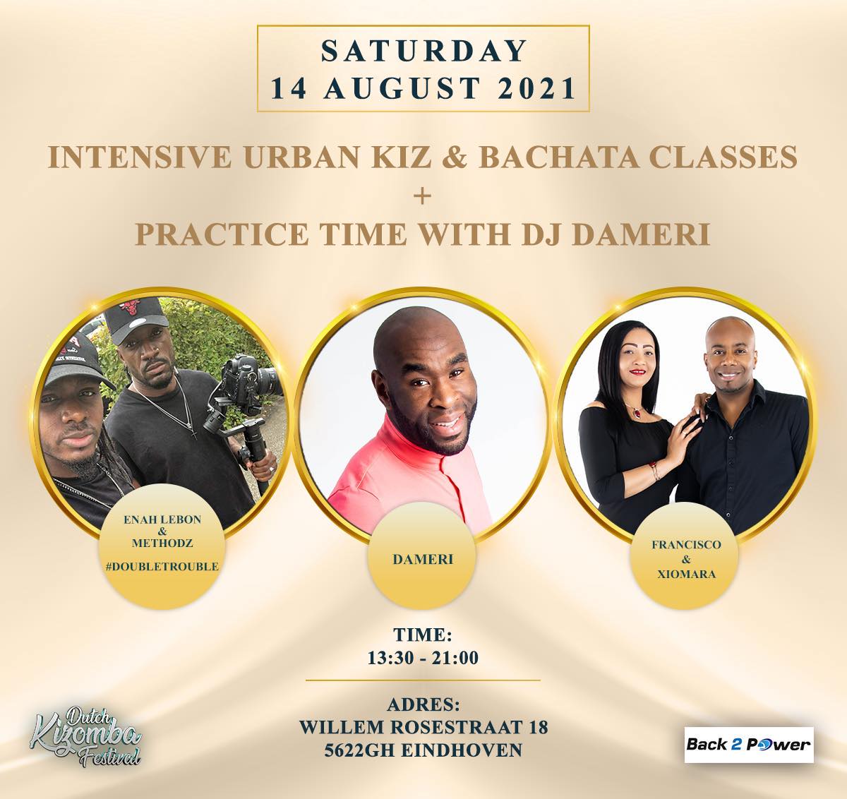 Intensive Urban Kiz & Bachata Classes + Practice time with DJ Dameri