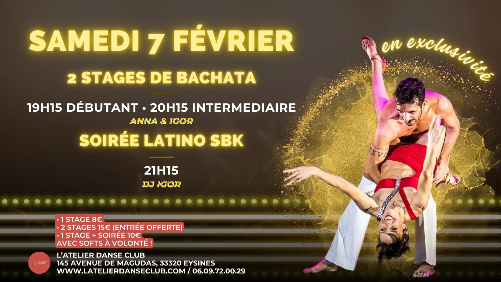 2 stages de Bachata & Soirée Latino SBK