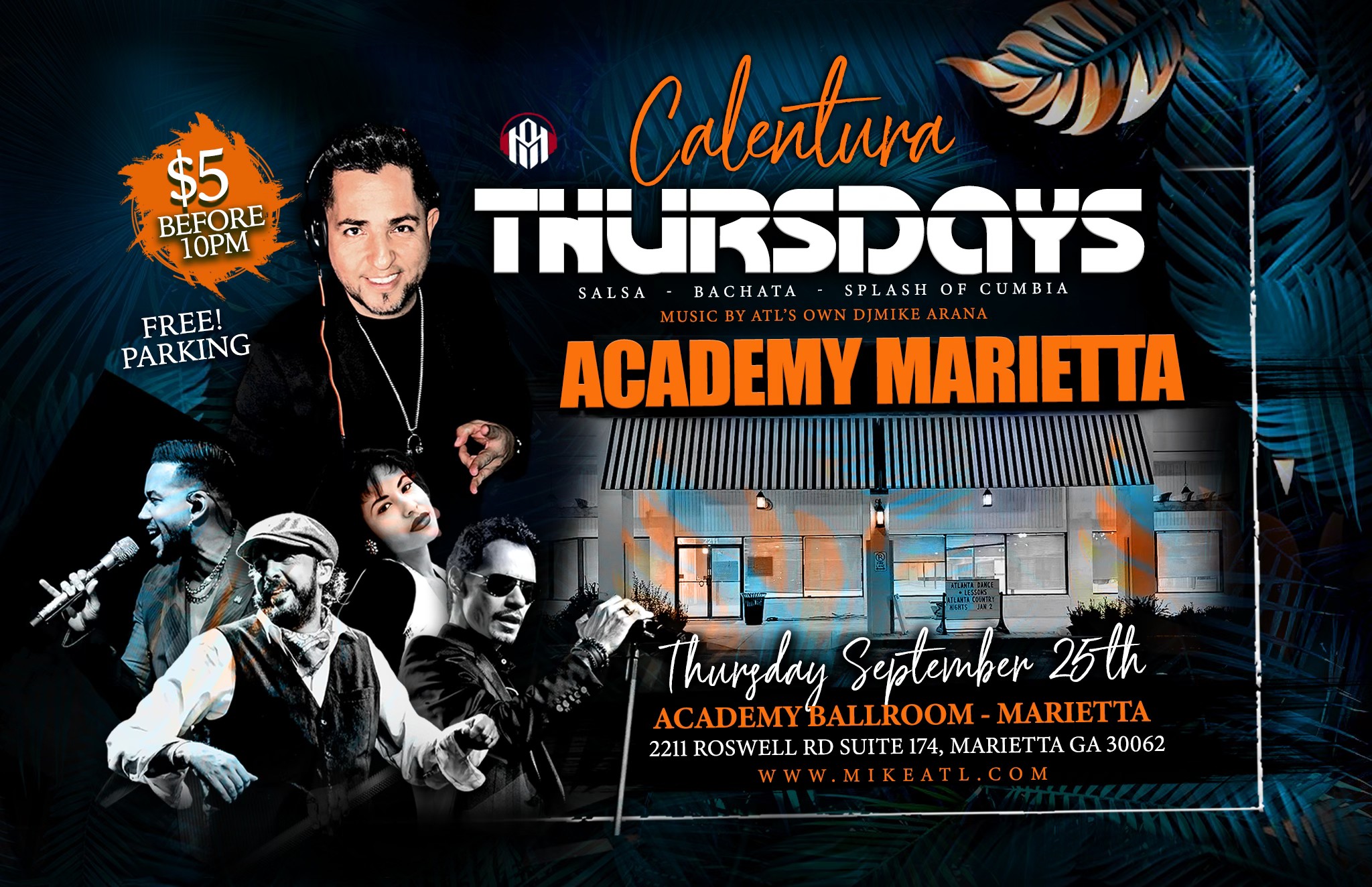 CALENTURA Thursday ( Salsa Bachata with a Splash of Cumbia )
