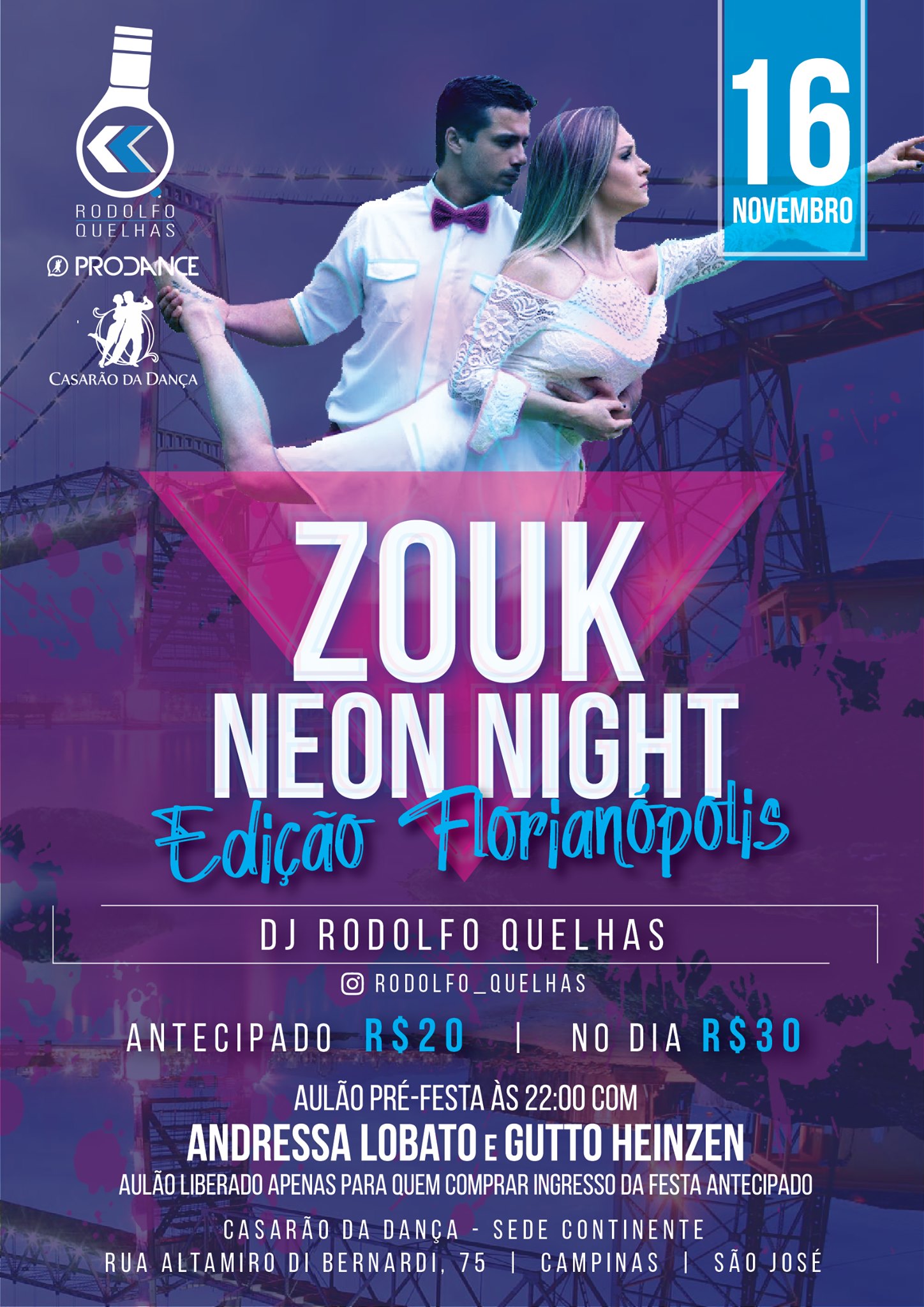ZOUK NEON NIGHT - Edição Florianópolis