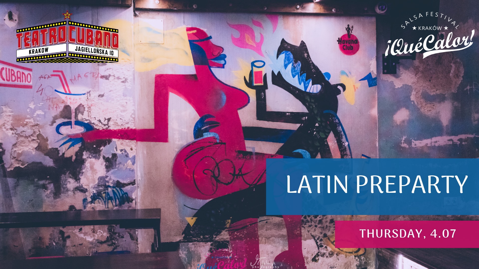 Latin preparty ¡Qué Calor! en Teatro Cubano