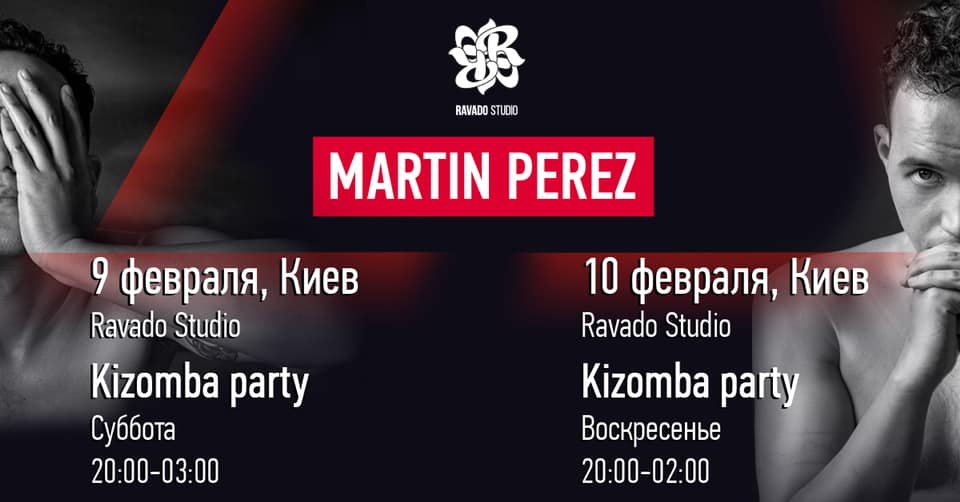 Kizomba parties 9-10 of February in Ravado Studio