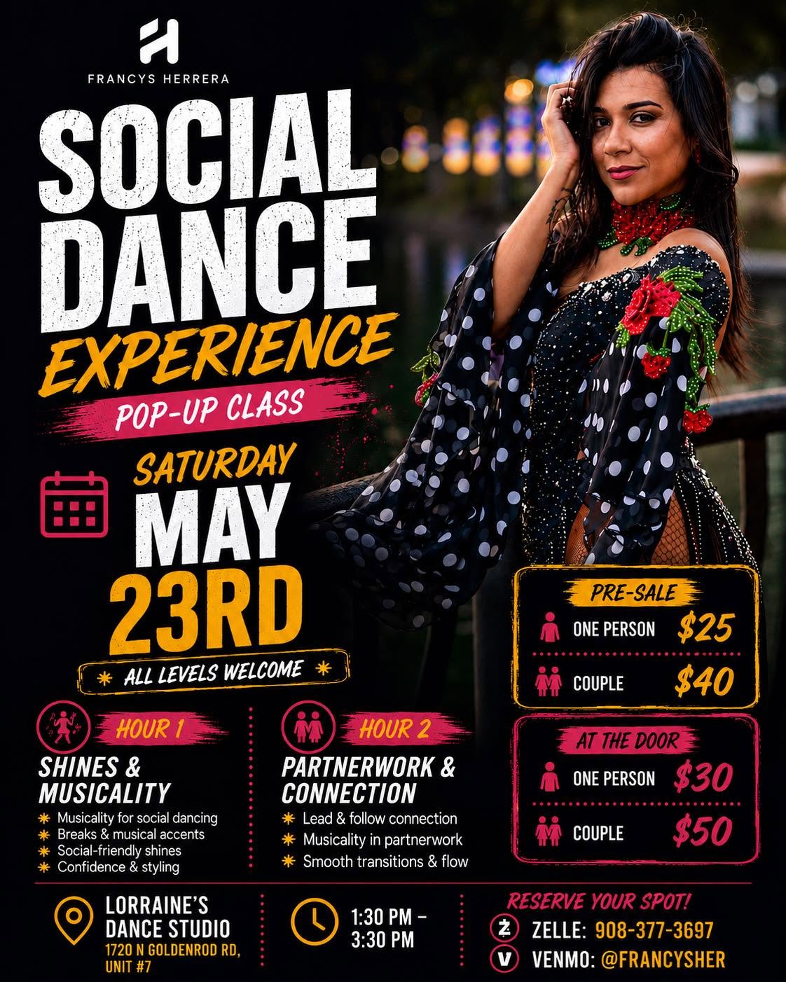 Pop -Up Class Saturday 23th Social Dance