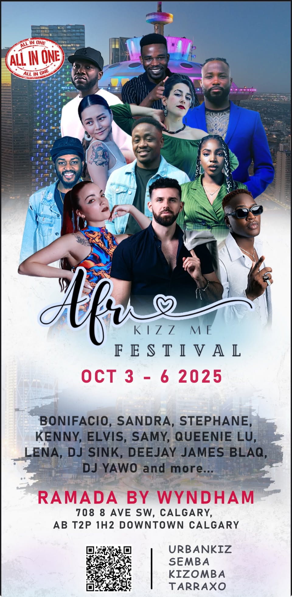 Afro-Kizz Me Festival October 3-6, 2025