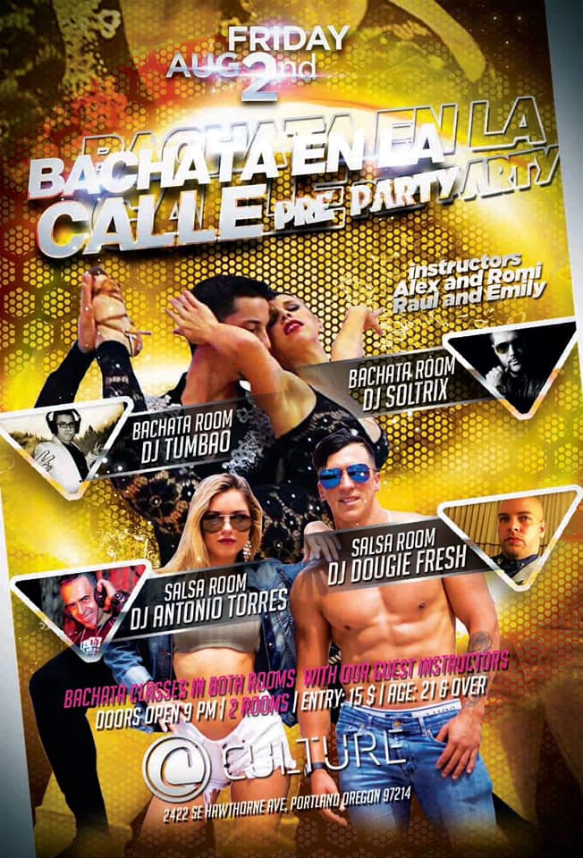 Official PDX PRE-party Bachata en la Calle