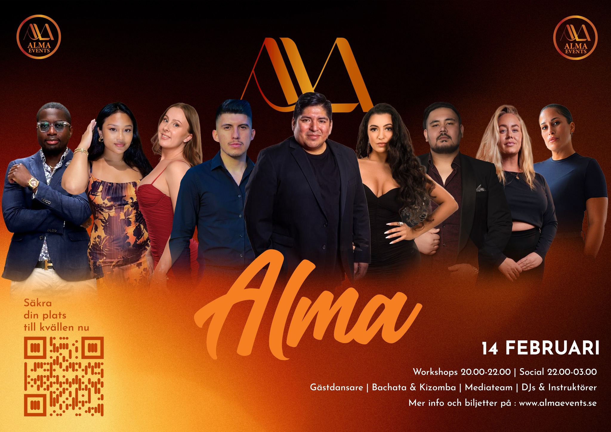 ALMA - 14 Februari <3 100% BACHATA & 100% URBAN KIZ