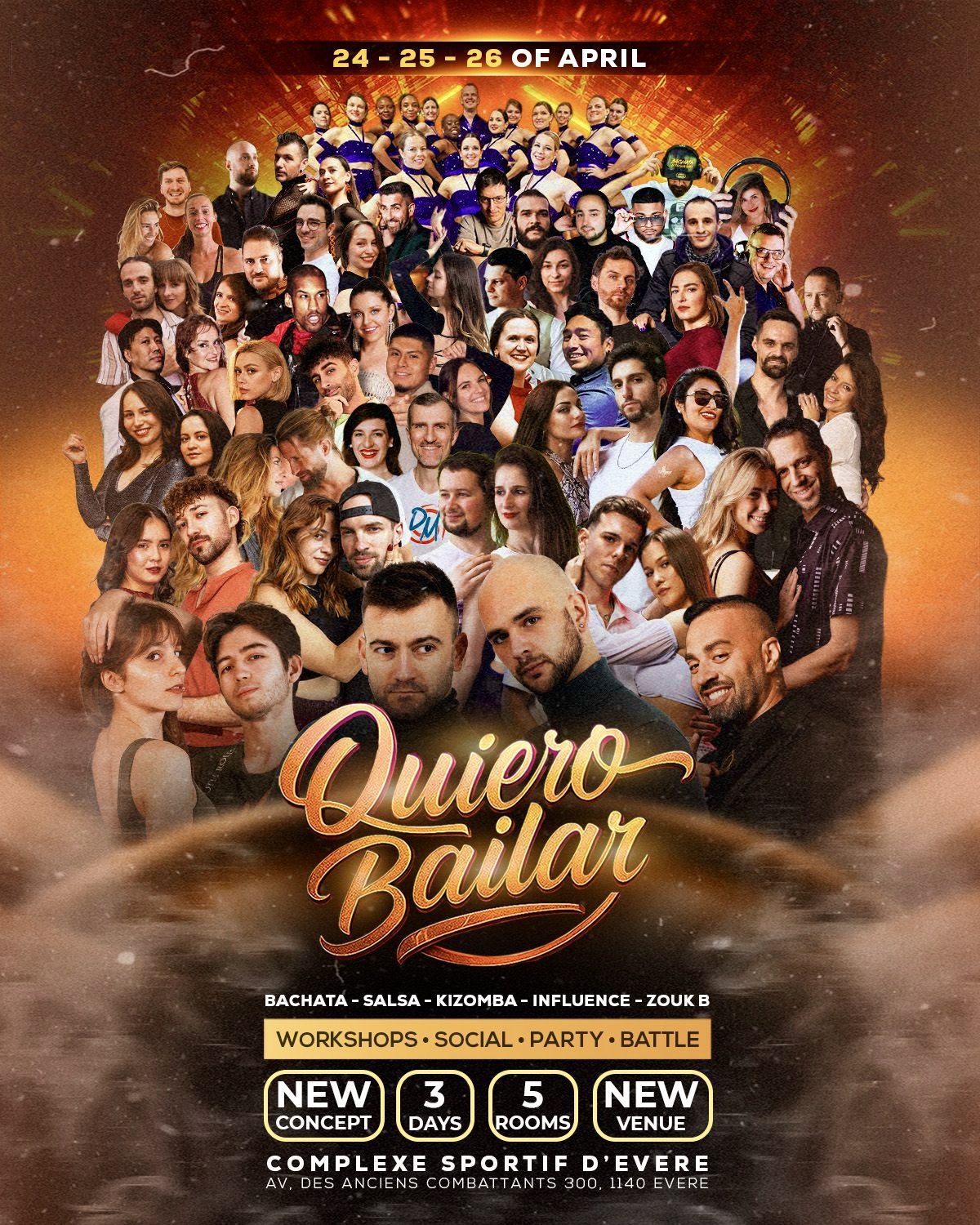 QuieroBailar Mega Gala Bachata Salsa Zouk Kiz