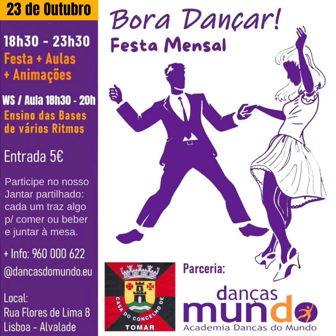Academia Danças do Mundo Festa Mensal Afro-Latina