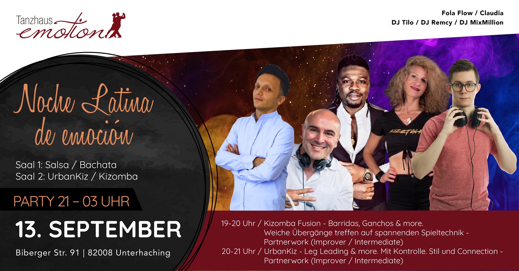Noche Latina de emociรณn Salsa, Bachata, Kizomba & UrbanKiz