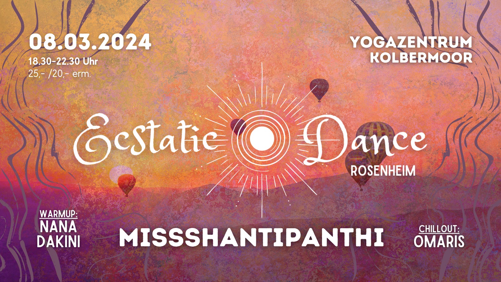 Ecstatic Dance Rosenheim ✦ missShantipanthi ✦ Nana Dakini Omaris