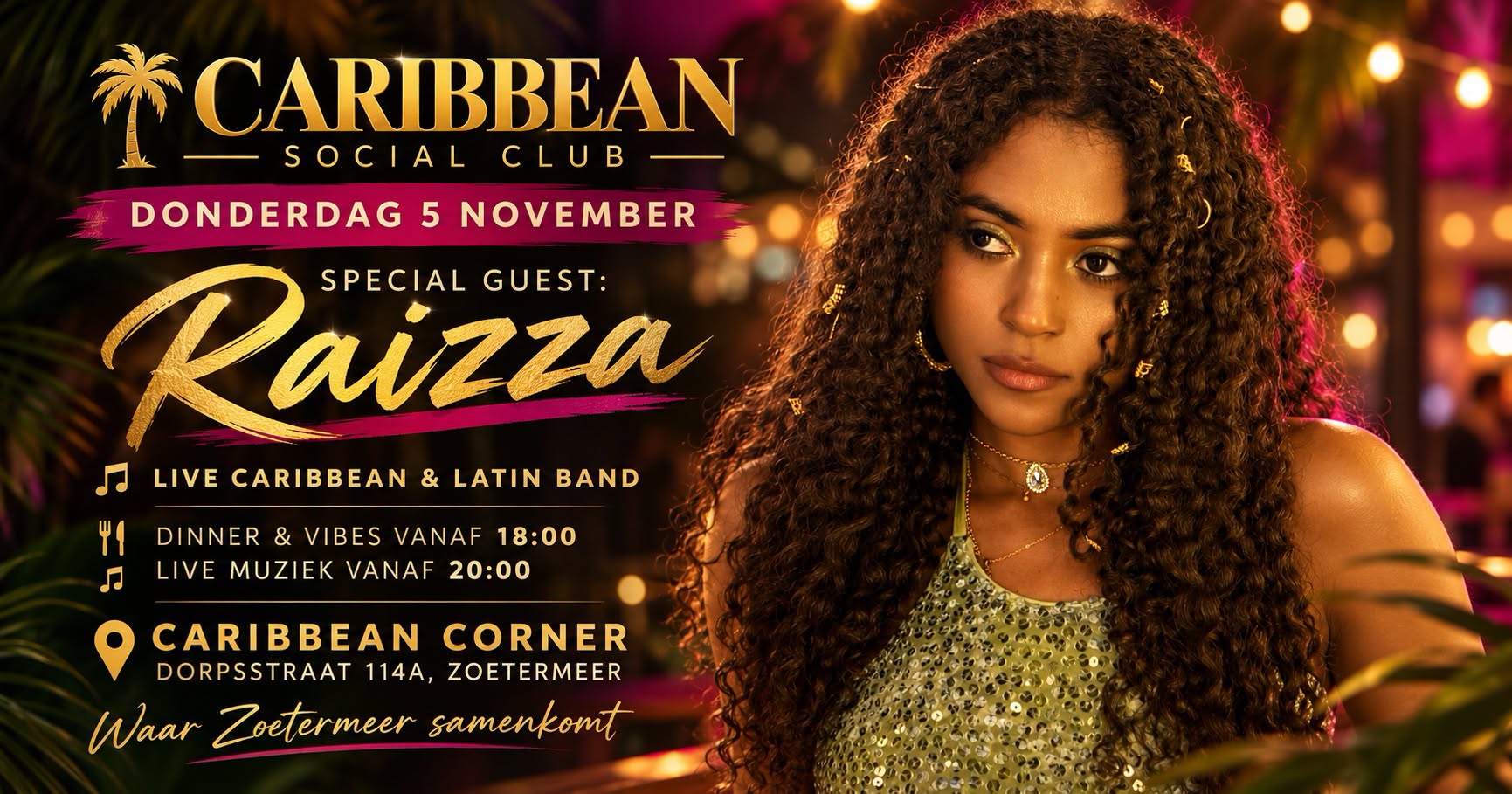 CARIBBEAN SOCIAL CLUB SPECIAL GUEST RAIZZA