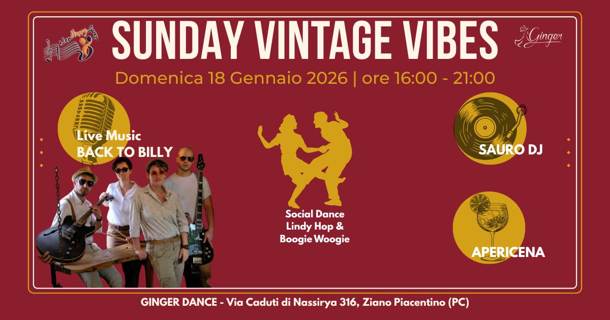 SUNDAY VINTAGE VIBES Back to Billy & Sauro Dj