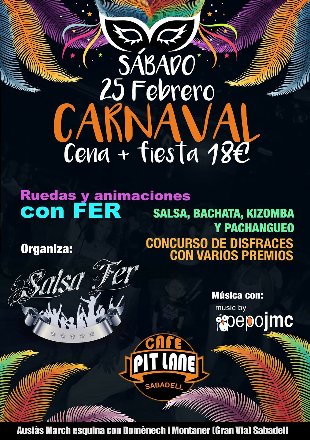 Carnaval Salsa Fer en Pit Lane