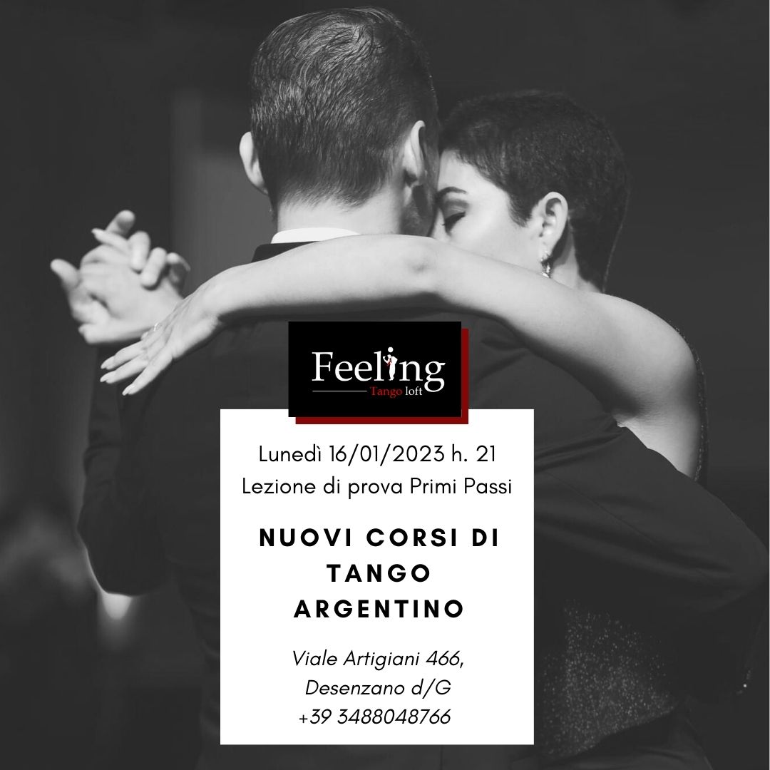 NUOVO CORSO di TANGO ARGENTINO A DESENZANO