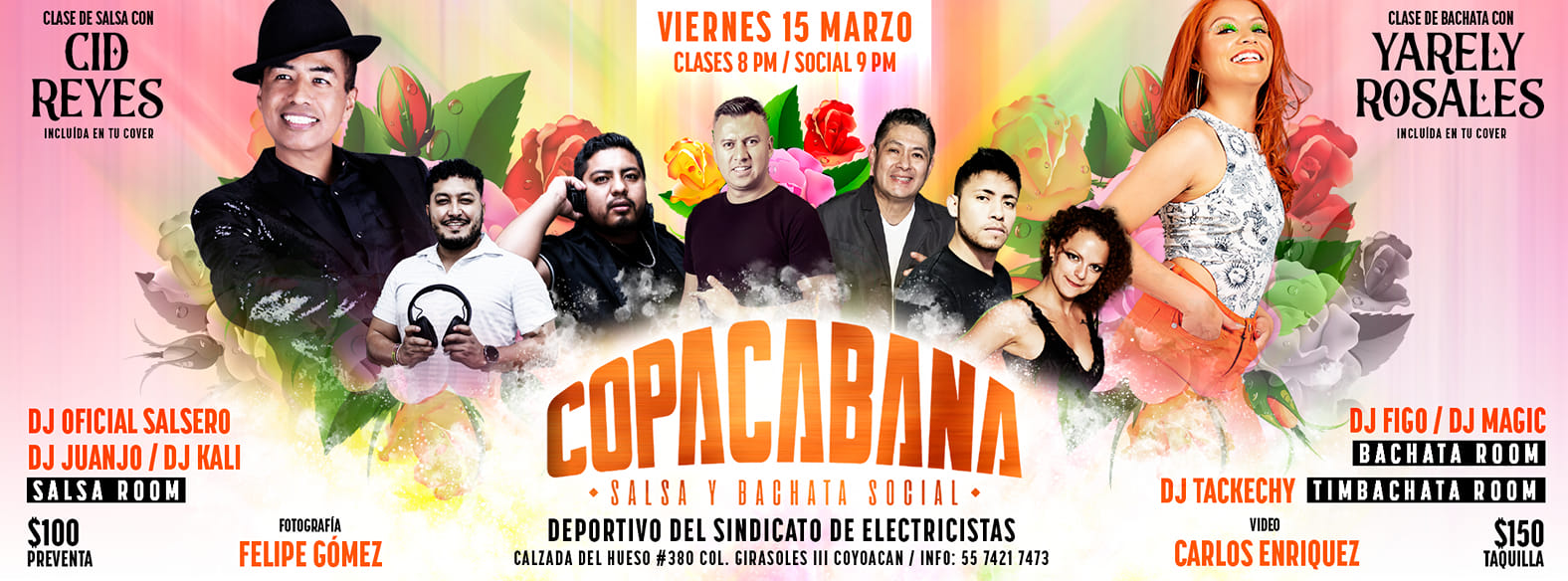 Copacabana salsa & bachata social - Marzo ❁