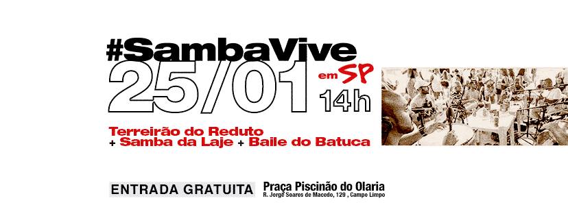 O Samba Vive - Terreirão do Reduto convida Samba da Laje