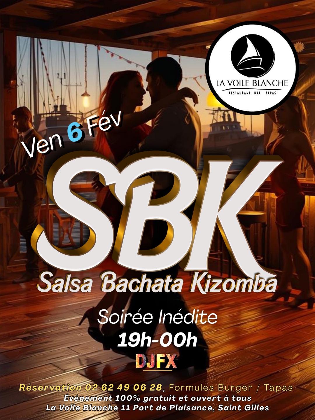 ✨Nouvelle soirée SBK à La Voile Blanche ⚓️💃🕺✨