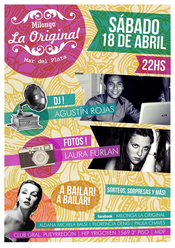 MILONGA LA ORIGINAL, ABRIL 2015!!!!!