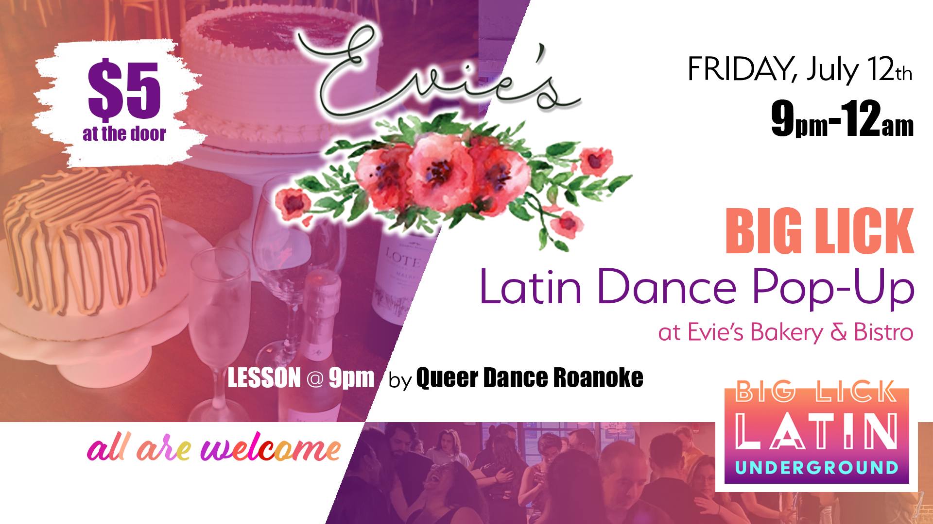 Pop-Up Lesson + Dance Party at Evie’s
