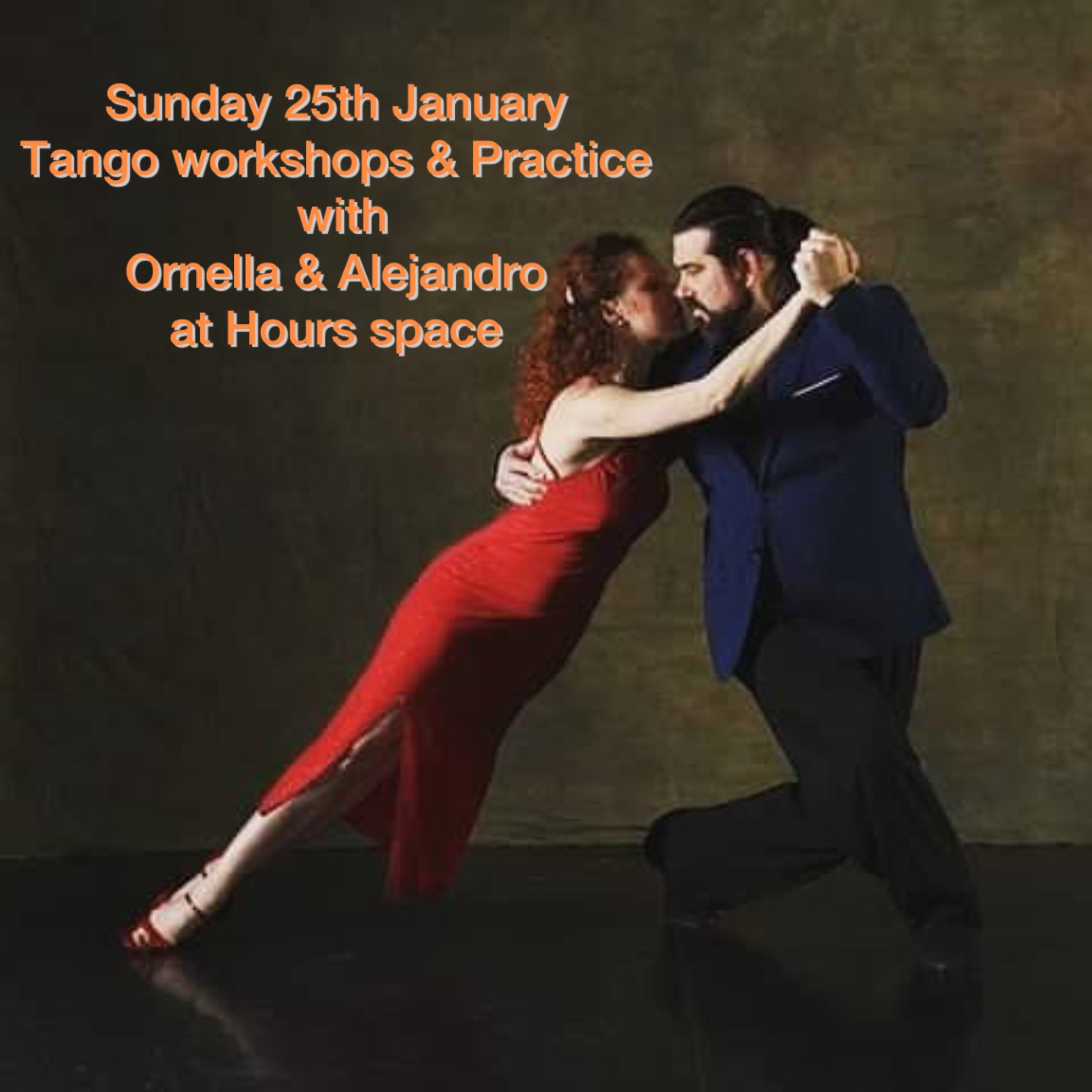 ‘Sunday Tango Workshops ’ & Practice💃 🪗🎻 with Ornella & Alejandro at HOURS
