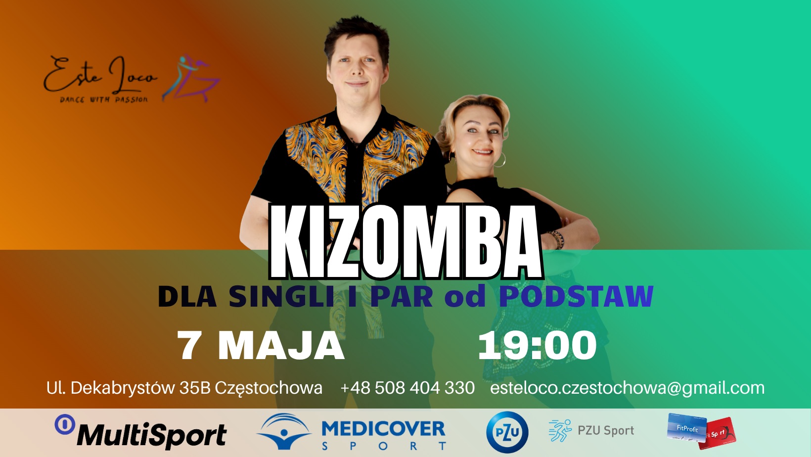 KIZOMBA dla singli i par od PODSTAW 7.05