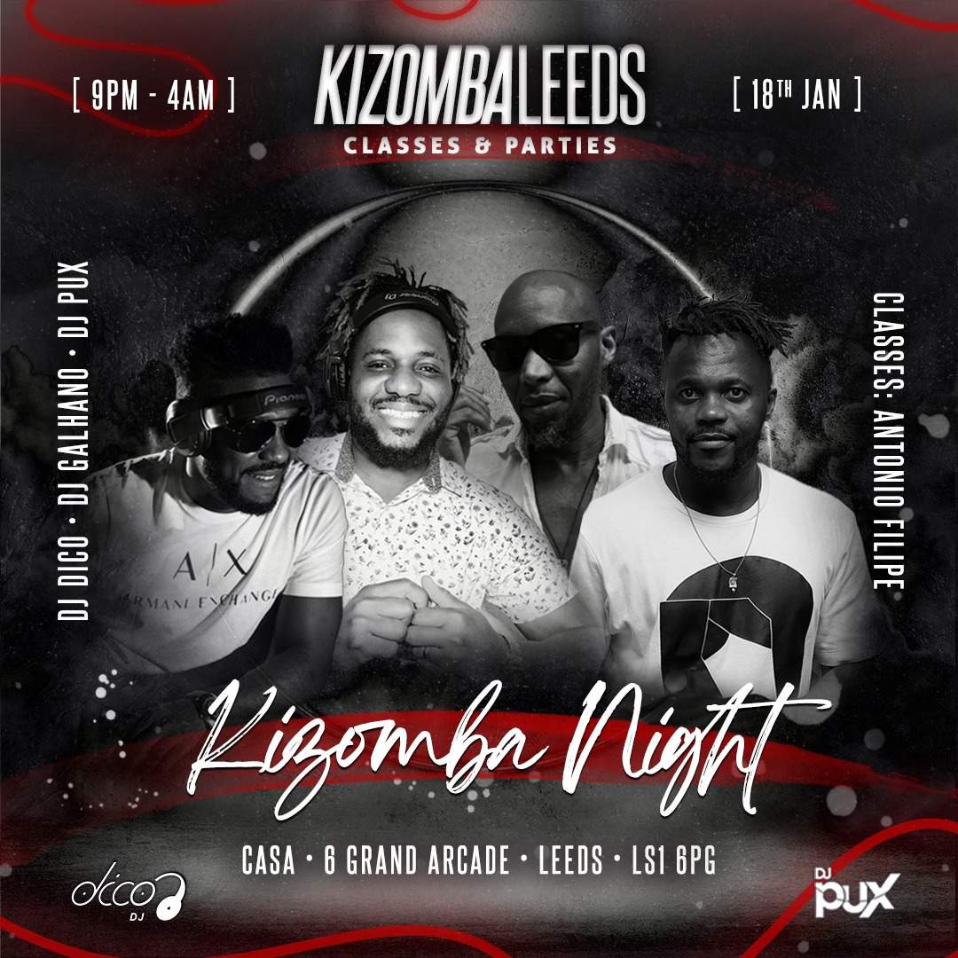 KIZOMBA LEEDS CLASSES + PARTY