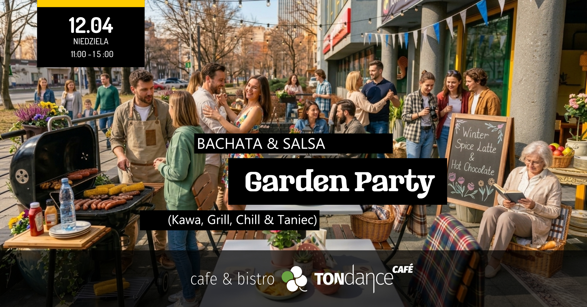 🌴 Salsa & Bachata Garden Party: Kawa, Grill, Chill i Taniec w Środku Dnia! ☀️