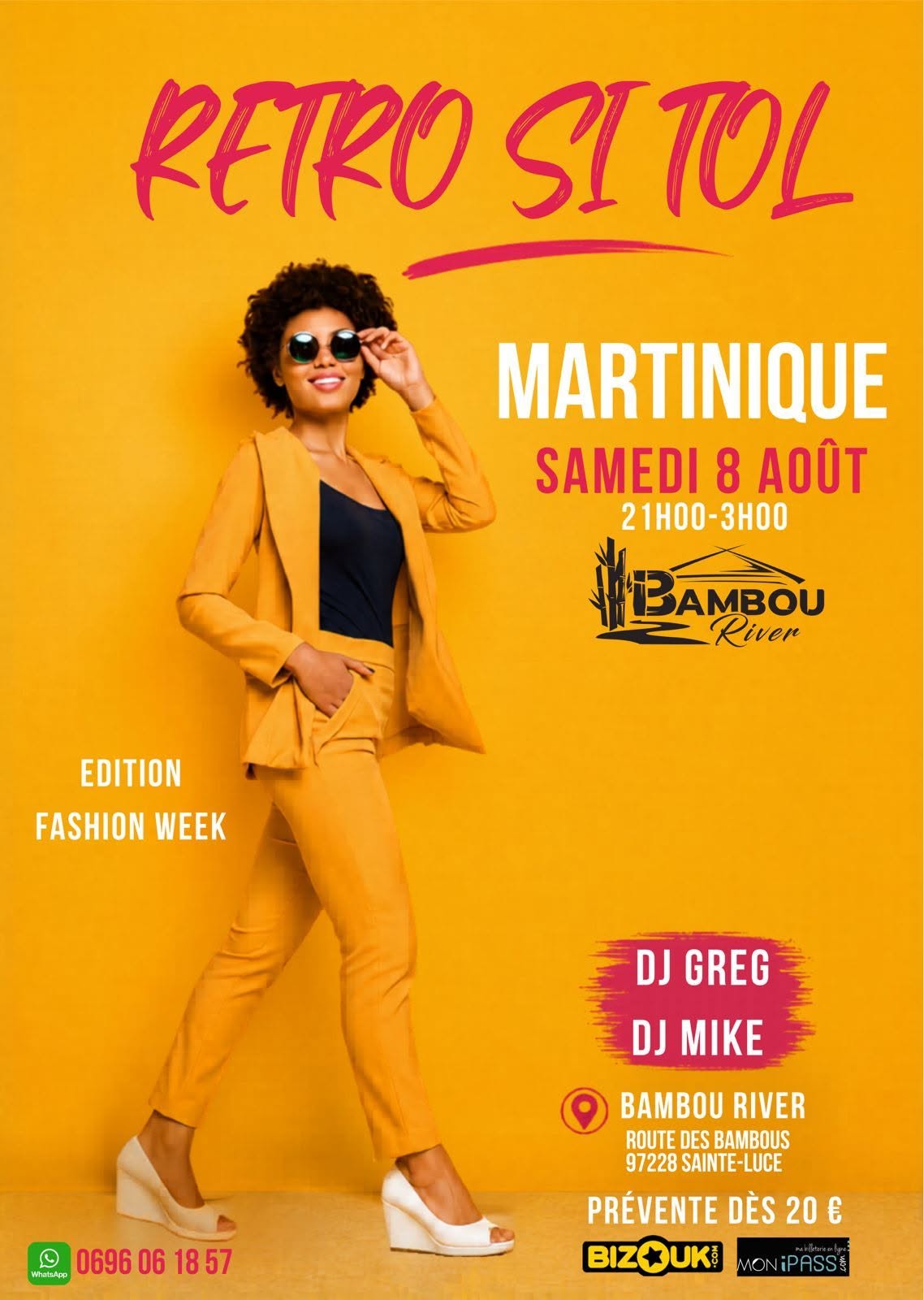 RETRO SI TOL MARTINIQUE DJ GREG & DJ MIKE AU BAMBOU RIVER