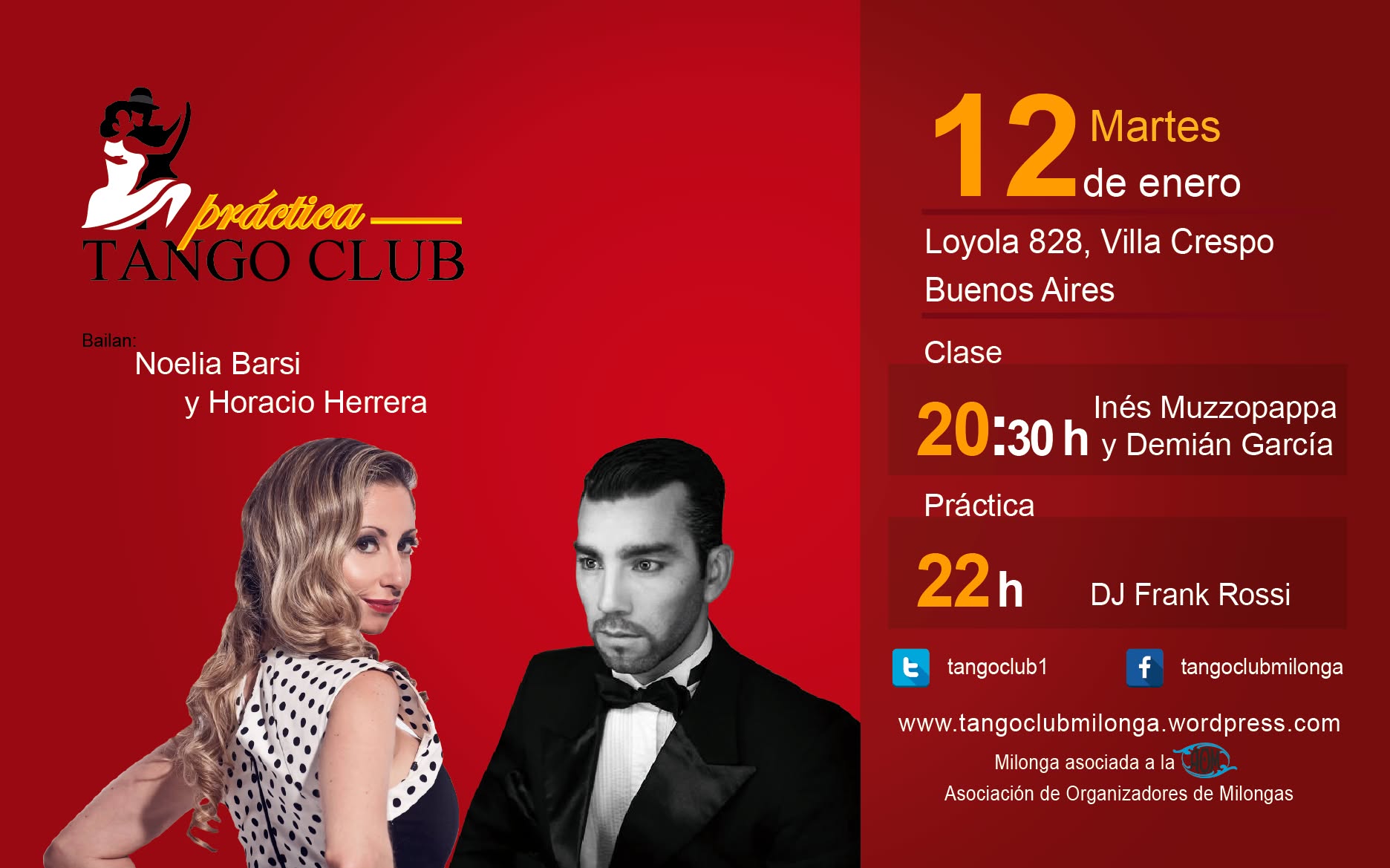Tango Club: bailan Noelia Barsi y Horacio Herrera